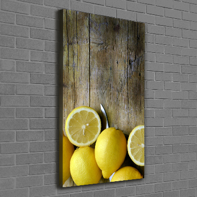 Quadro su tela canvas verticale Limoni