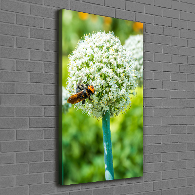 Quadro su tela canvas verticale Fiori d'aglio
