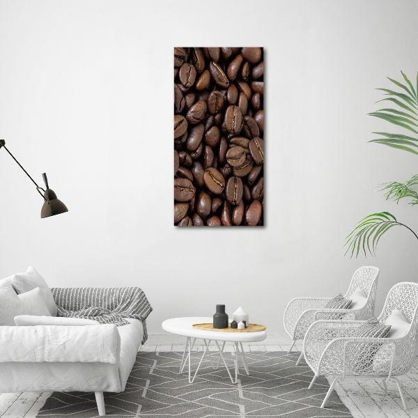 Quadro su tela canvas verticale Chicchi di caffè
