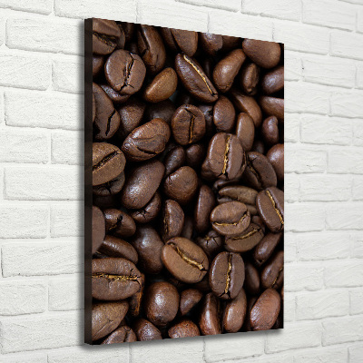 Quadro su tela canvas verticale Chicchi di caffè