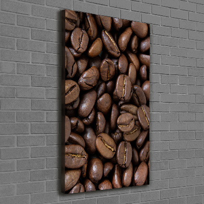 Quadro su tela canvas verticale Chicchi di caffè
