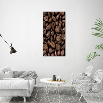 Quadro su tela canvas verticale Chicchi di caffè