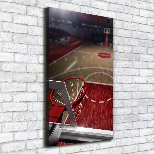 Quadro su tela canvas verticale Campo da basket