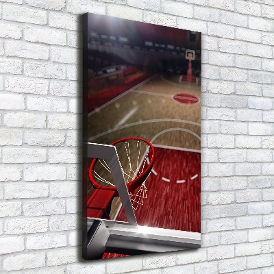 Quadro su tela canvas verticale Campo da basket