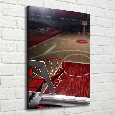 Quadro su tela canvas verticale Campo da basket