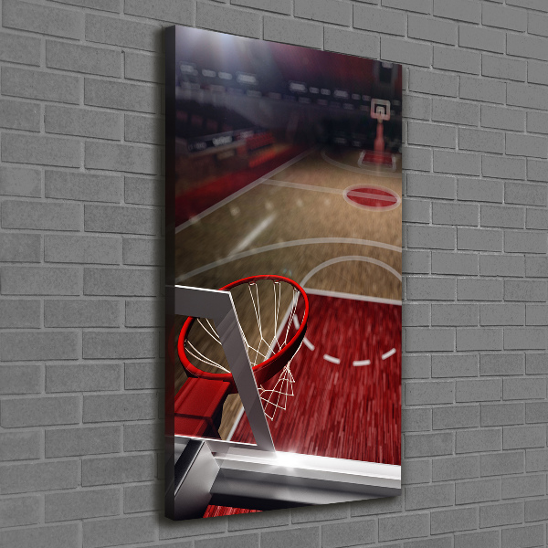 Quadro su tela canvas verticale Campo da basket