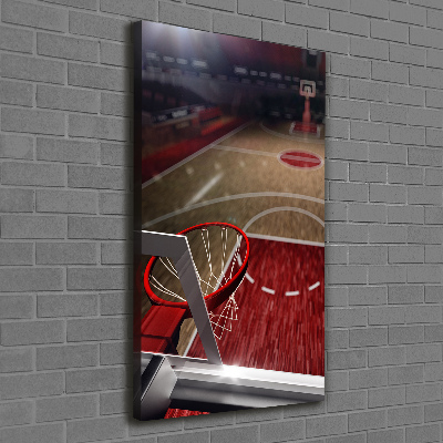Quadro su tela canvas verticale Campo da basket