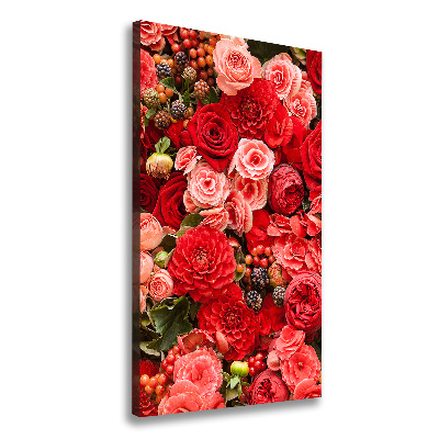 Quadro su tela canvas verticale Un mazzo di fiori