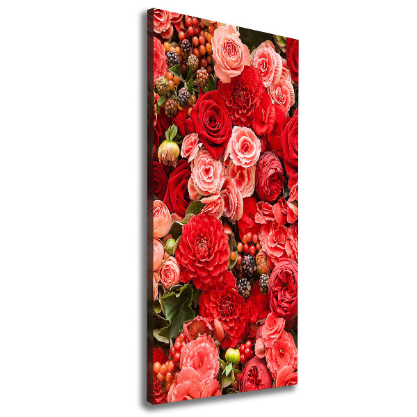 Quadro su tela canvas verticale Un mazzo di fiori