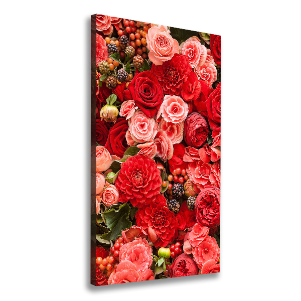 Quadro su tela canvas verticale Un mazzo di fiori