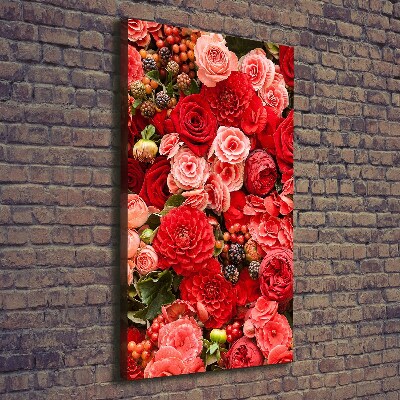 Quadro su tela canvas verticale Un mazzo di fiori