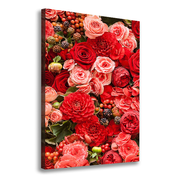 Quadro su tela canvas verticale Un mazzo di fiori