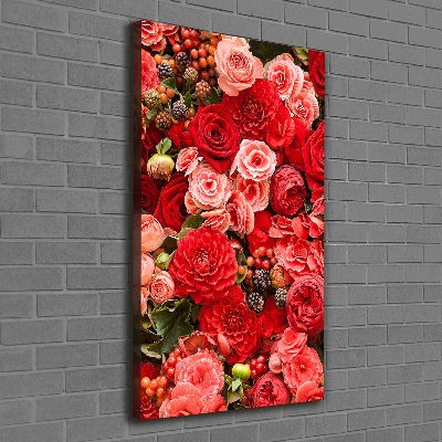 Quadro su tela canvas verticale Un mazzo di fiori
