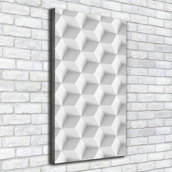 Quadro su tela canvas verticale Astrazione 3D