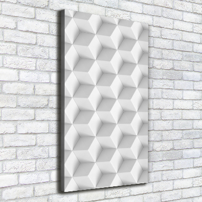 Quadro su tela canvas verticale Astrazione 3D