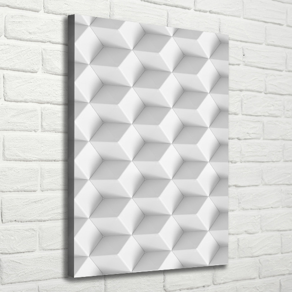 Quadro su tela canvas verticale Astrazione 3D
