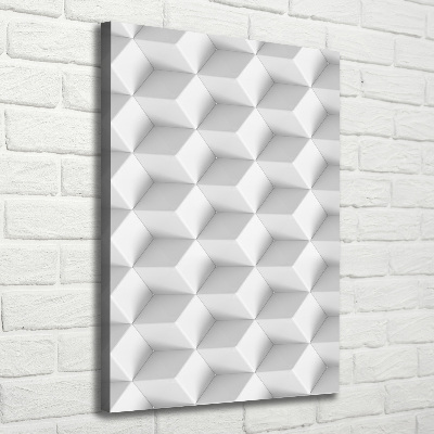 Quadro su tela canvas verticale Astrazione 3D