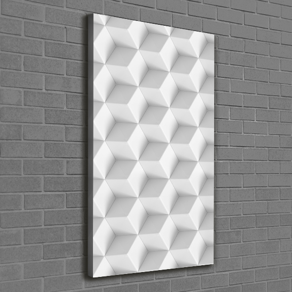 Quadro su tela canvas verticale Astrazione 3D