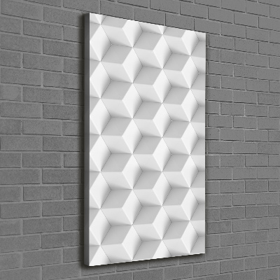 Quadro su tela canvas verticale Astrazione 3D
