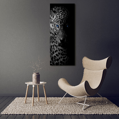 Stampa quadro su tela verticale Leopardo