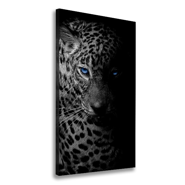 Stampa quadro su tela verticale Leopardo