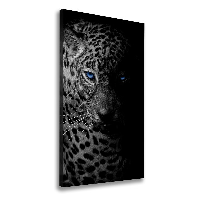 Stampa quadro su tela verticale Leopardo