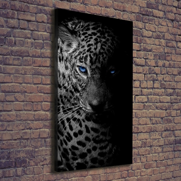 Stampa quadro su tela verticale Leopardo