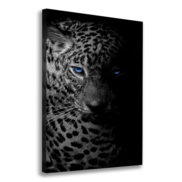 Stampa quadro su tela verticale Leopardo
