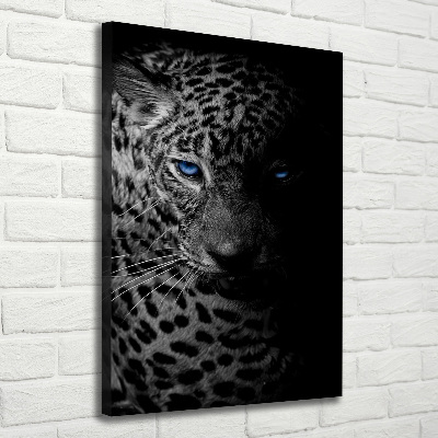 Stampa quadro su tela verticale Leopardo