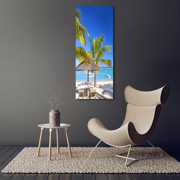 Quadro foto su tela verticale Spiaggia tropicale