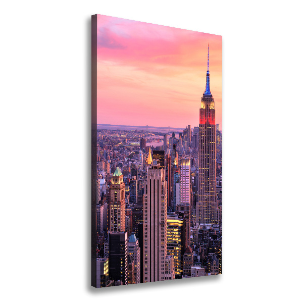 Stampa quadro su tela verticale New York Ovest