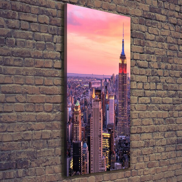 Stampa quadro su tela verticale New York Ovest