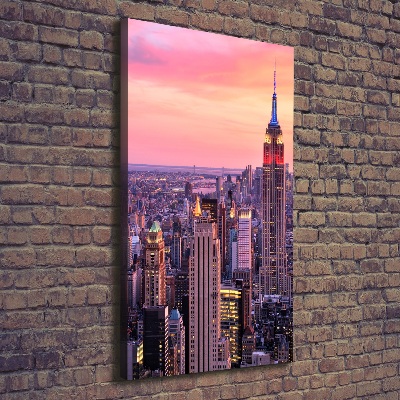 Stampa quadro su tela verticale New York Ovest