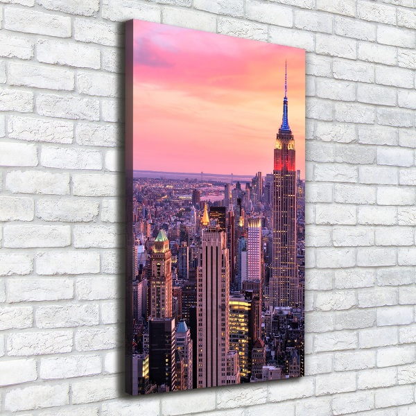 Stampa quadro su tela verticale New York Ovest