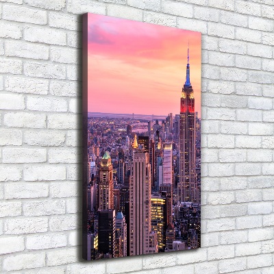 Stampa quadro su tela verticale New York Ovest