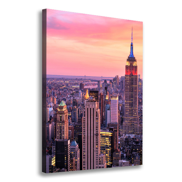 Stampa quadro su tela verticale New York Ovest