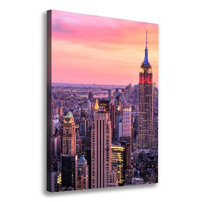 Stampa quadro su tela verticale New York Ovest