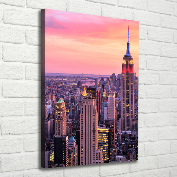 Stampa quadro su tela verticale New York Ovest