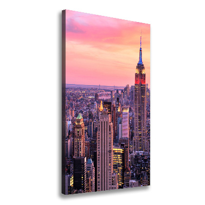 Stampa quadro su tela verticale New York Ovest
