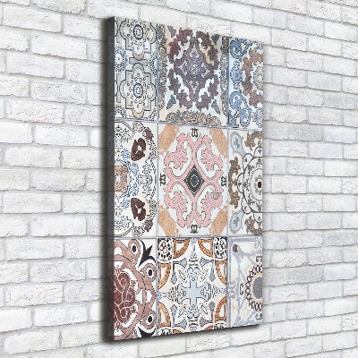 Quadro foto su tela verticale Piastrelle in ceramica