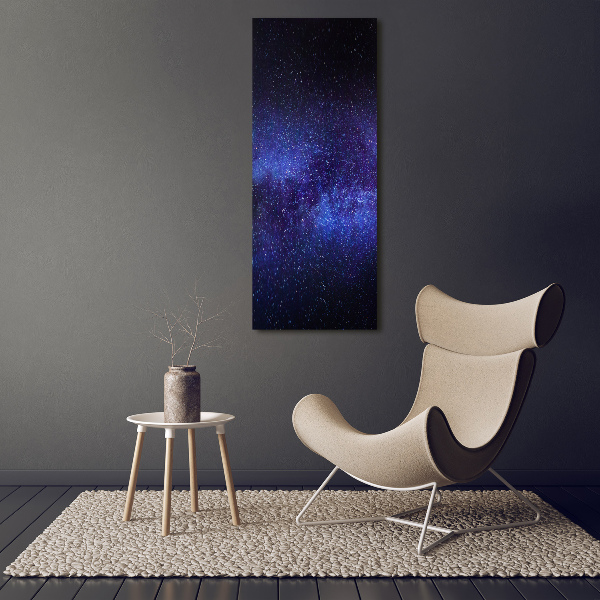Quadro su tela canvas verticale Via Lattea