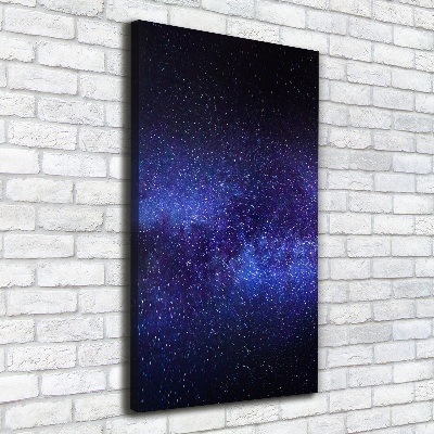 Quadro su tela canvas verticale Via Lattea