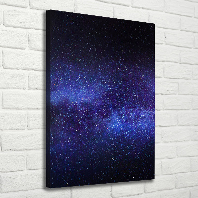 Quadro su tela canvas verticale Via Lattea