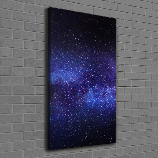 Quadro su tela canvas verticale Via Lattea
