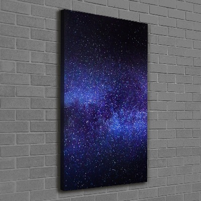 Quadro su tela canvas verticale Via Lattea