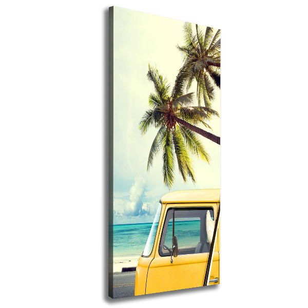 Quadro foto su tela verticale È ora di fare surf