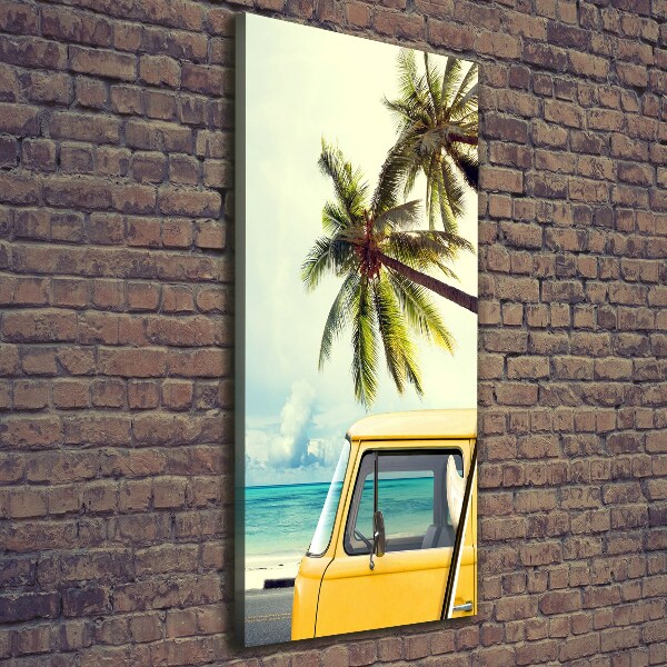 Quadro foto su tela verticale È ora di fare surf