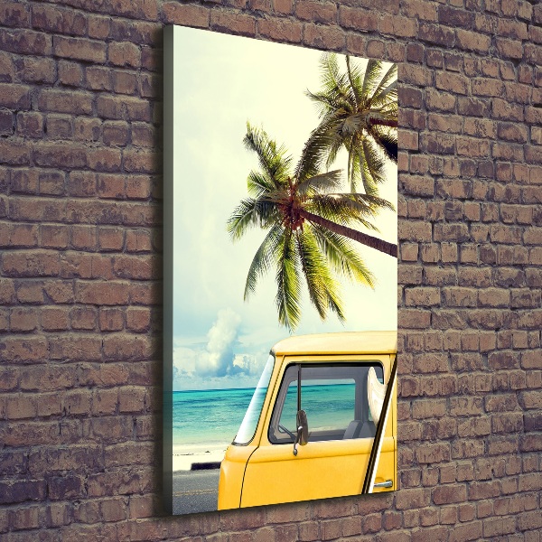 Quadro foto su tela verticale È ora di fare surf