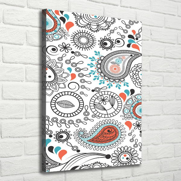 Quadro su tela canvas verticale Ornamenti