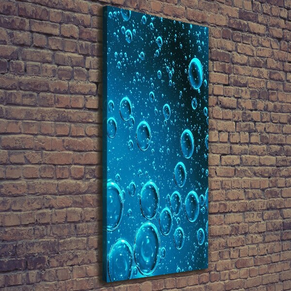 Stampa quadro su tela verticale Bolle sott'acqua